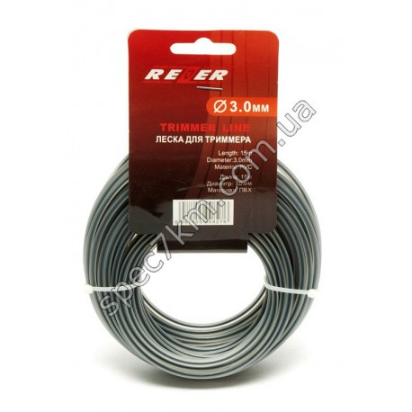 N84 Леска для триммера 3,0 mm / 15 m с пластиковой вставкой REZER